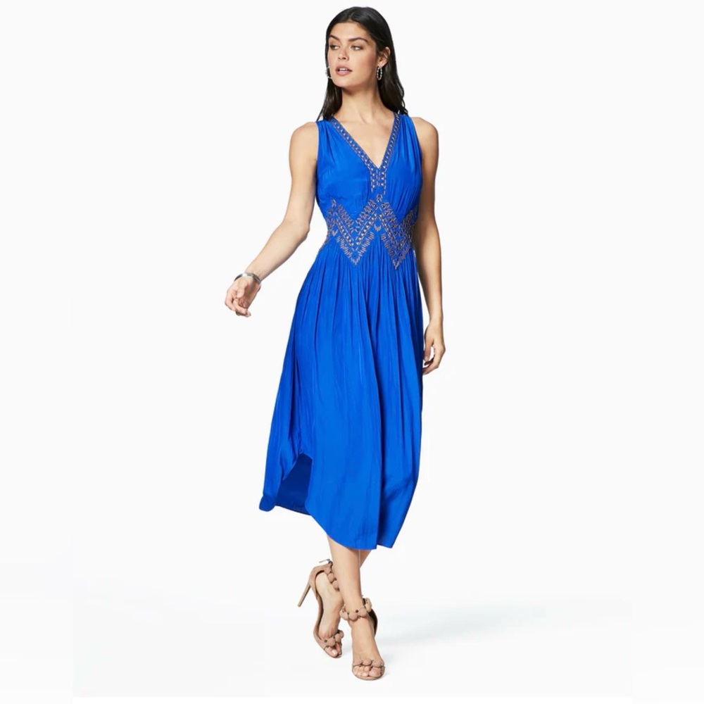 Ramy Brook Blue Embellished Dress
